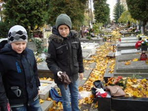 Wizyta na cmentarzu
