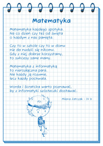 Matematyczno-informatyczne rymowanki