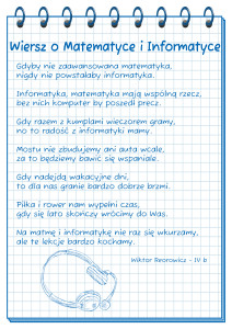 Matematyczno-informatyczne rymowanki
