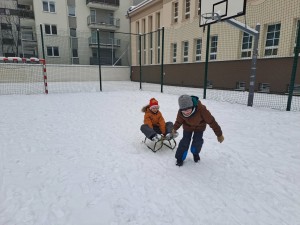 Zimowe zabawy na śniegu